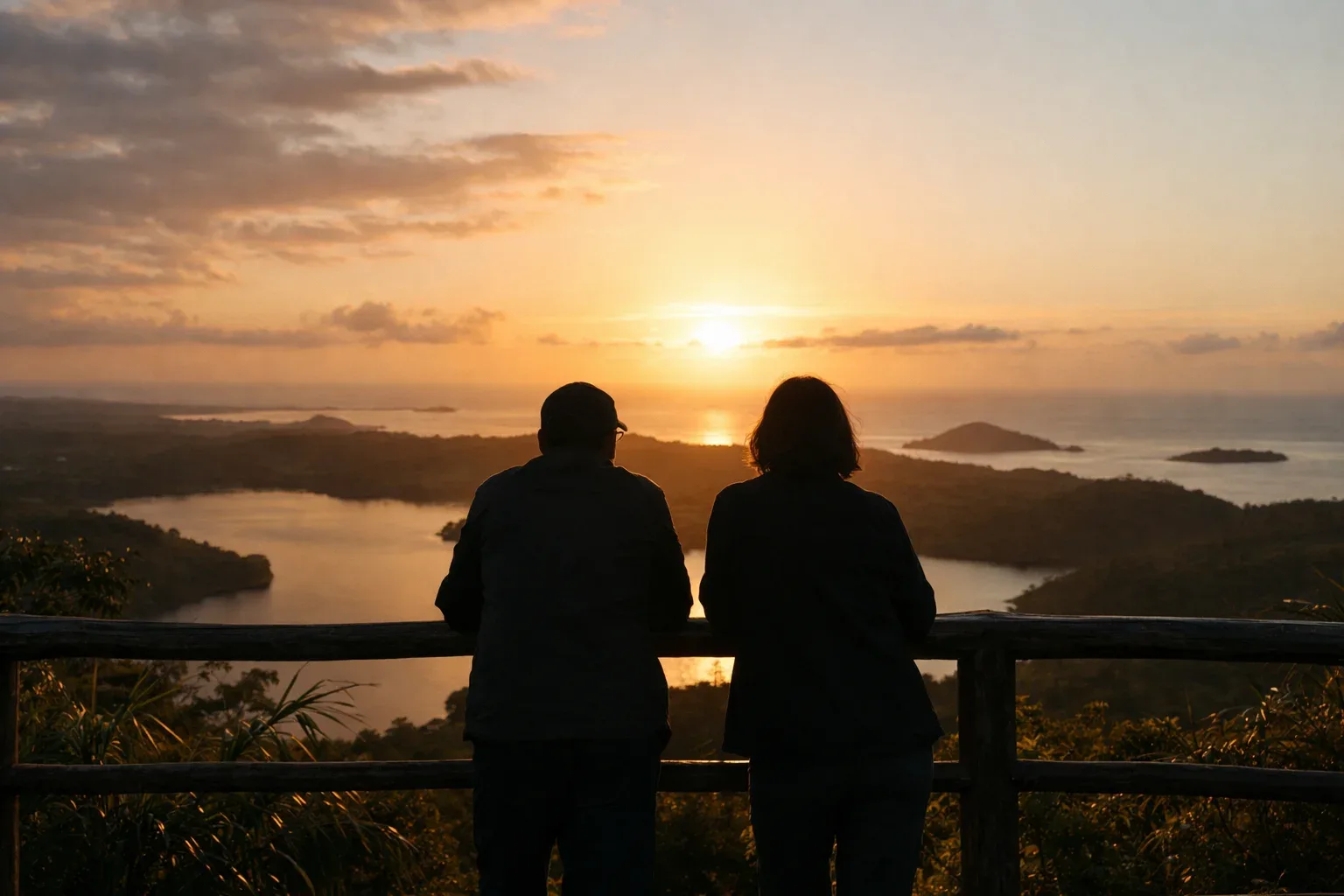 Coucher de soleil à Mont Passot